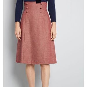 ModCloth Timeless Elements High Waisted Skirt